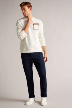 Ted Baker Escana White Long Sleeved Regular Sweatshirt -Ted Baker Shop 803804s3