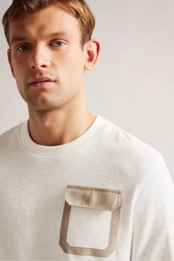 Ted Baker Escana White Long Sleeved Regular Sweatshirt -Ted Baker Shop 803804s4