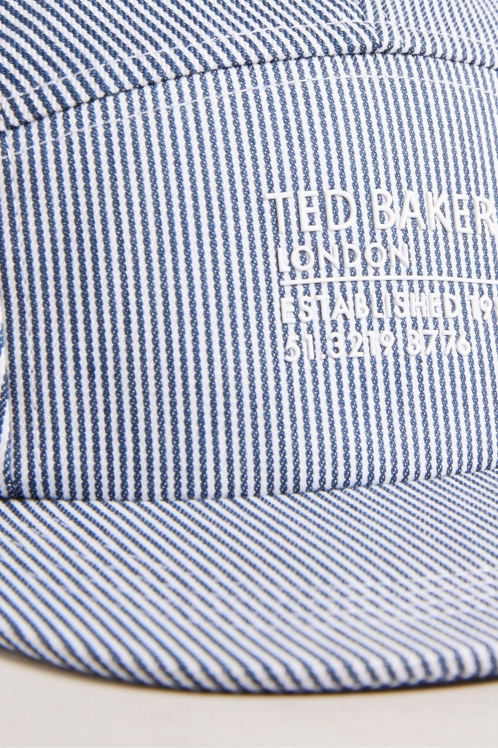 Ted Baker Grey Declann Stripe Cap 4 Ted Baker Grey Declann Stripe Cap - Image 2