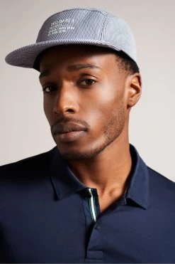 Ted Baker Grey Declann Stripe Cap 9 Ted Baker Grey Declann Stripe Cap -Ted Baker Shop 810670s4