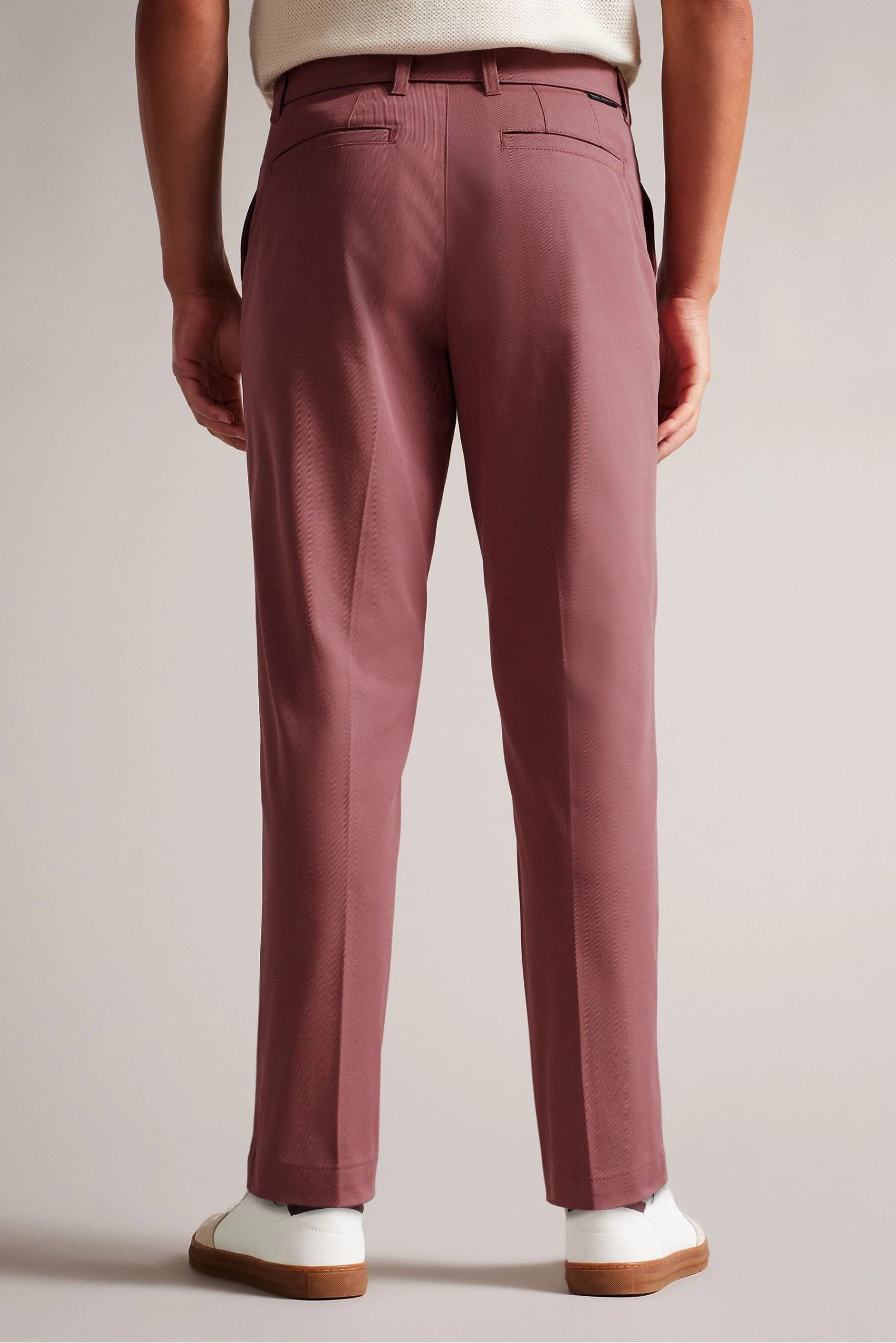 Ted Baker Red Quarts Halden Tapered Fit Chinos 4 Ted Baker Red Quarts Halden Tapered Fit Chinos - Image 2