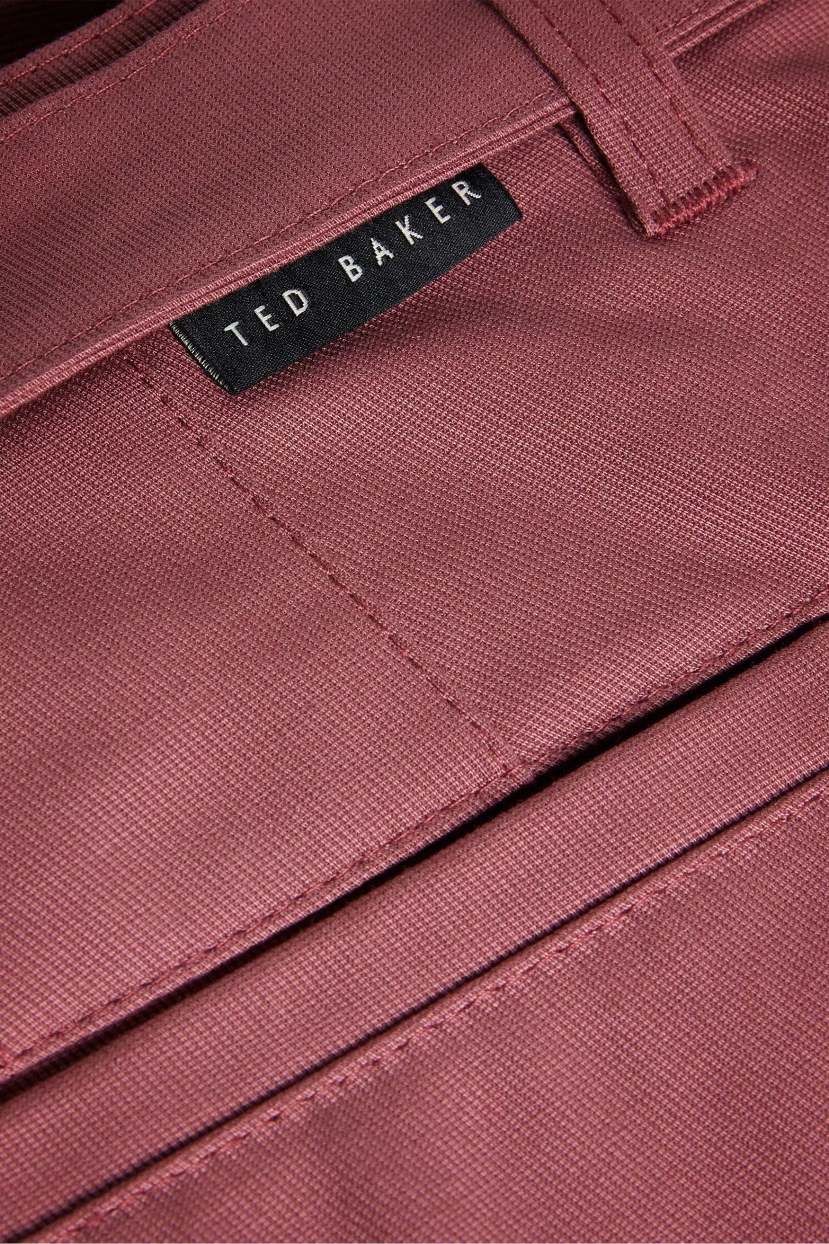 Ted Baker Red Quarts Halden Tapered Fit Chinos 7 Ted Baker Red Quarts Halden Tapered Fit Chinos - Image 5