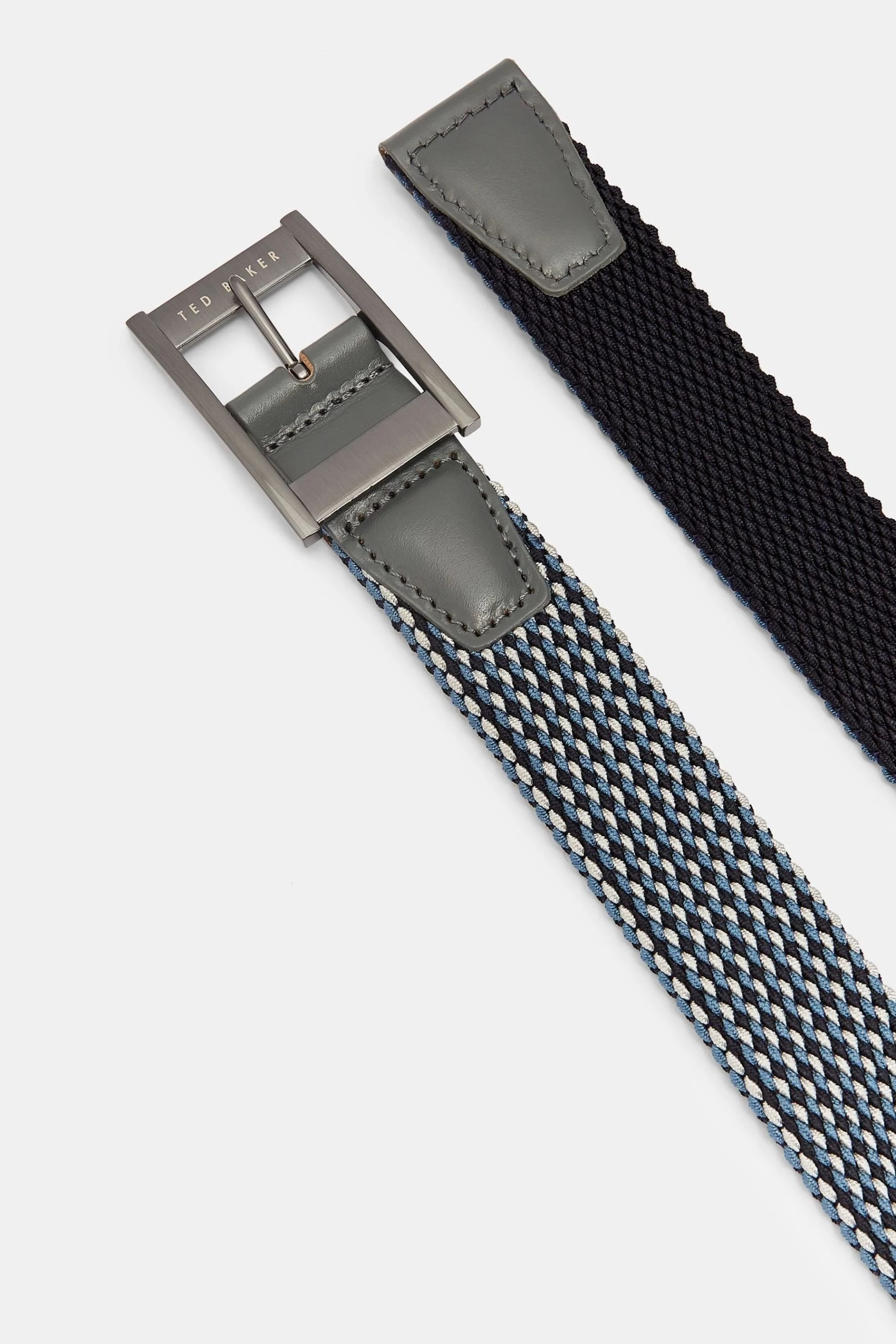 Ted Baker Blue Columm Reversible Elastic Belt 4 Ted Baker Blue Columm Reversible Elastic Belt - Image 2