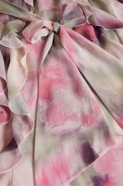 Ted Baker Pink Karenie Coral Frilled Sleeveless V-Neck Maxi Dress 14 Ted Baker Pink Karenie Coral Frilled Sleeveless V-Neck Maxi Dress -Ted Baker Shop 830181s6