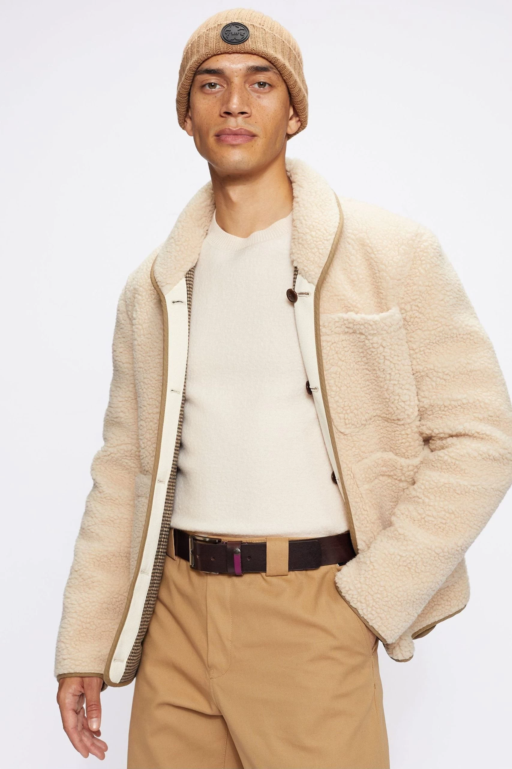 Ted Baker Brown Keepsak Contrast Keeper Leather Belt 3 Ted Baker Brown Keepsak Contrast Keeper Leather Belt