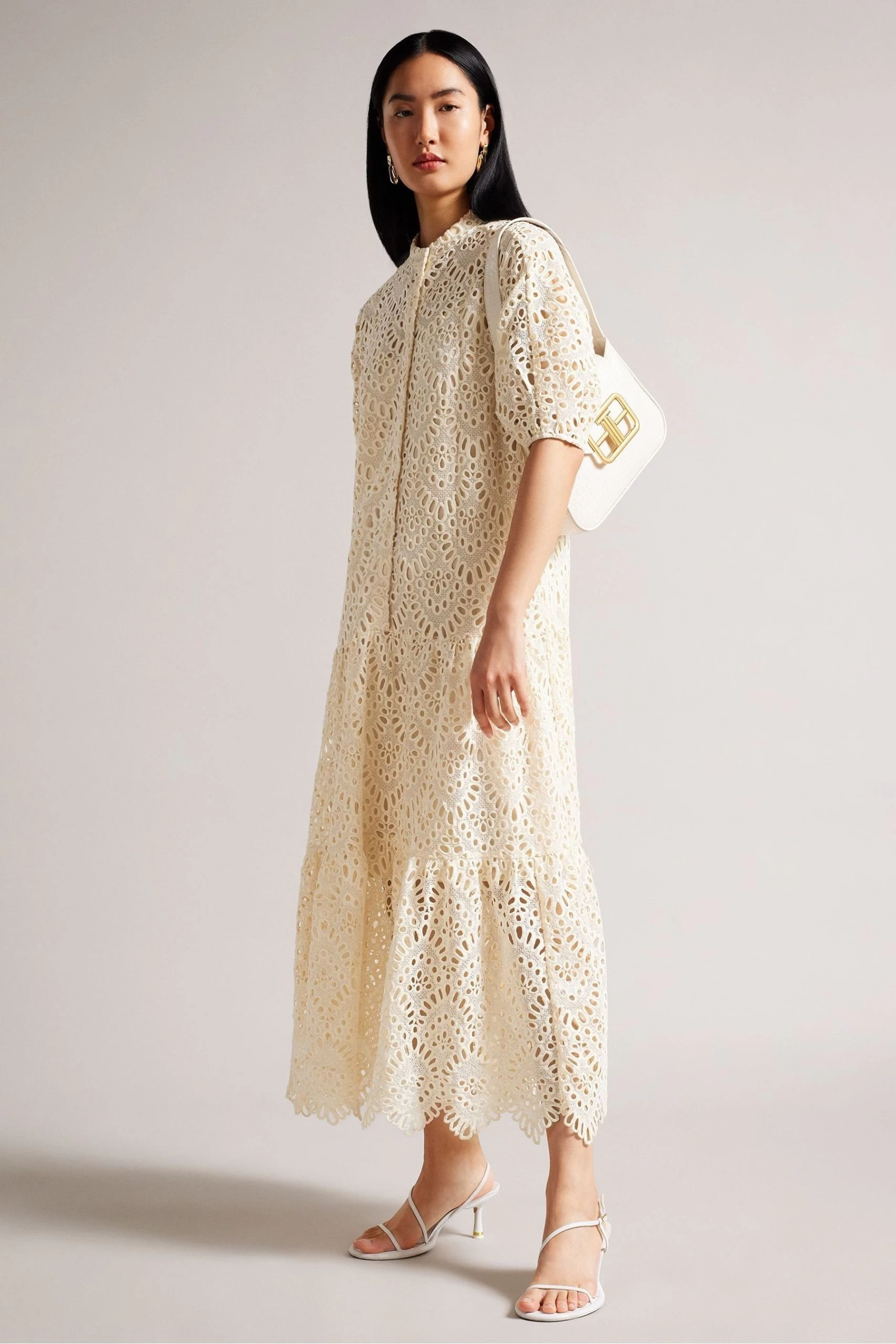 Ted Baker Lezzley Oversized Shirt White Dress 3 Ted Baker Lezzley Oversized Shirt White Dress