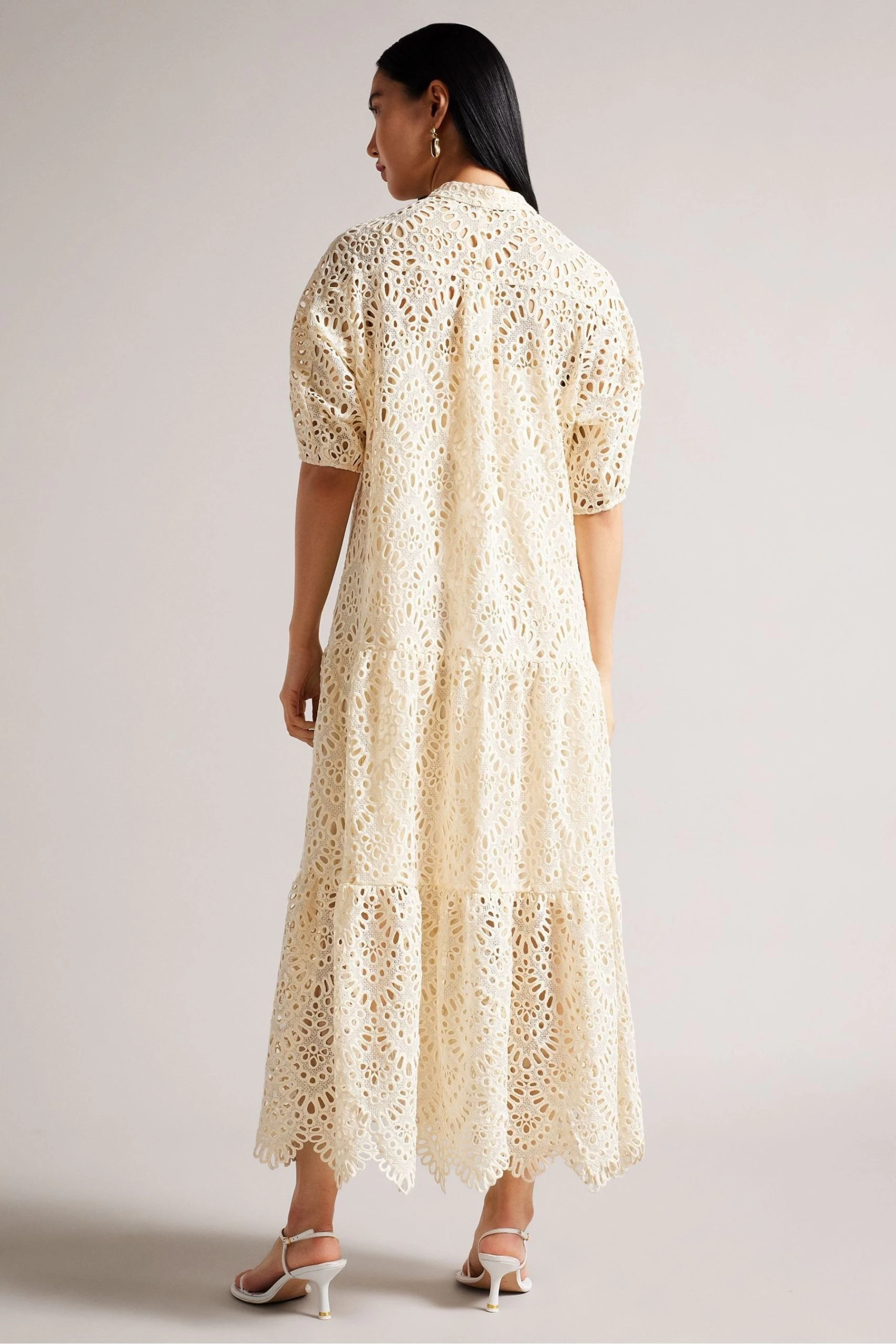 Ted Baker Lezzley Oversized Shirt White Dress 4 Ted Baker Lezzley Oversized Shirt White Dress - Image 2