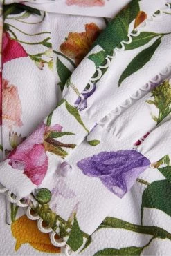 Ted Baker Marggoh Blouson Sleeve White Maxi Dress -Ted Baker Shop 844218s5