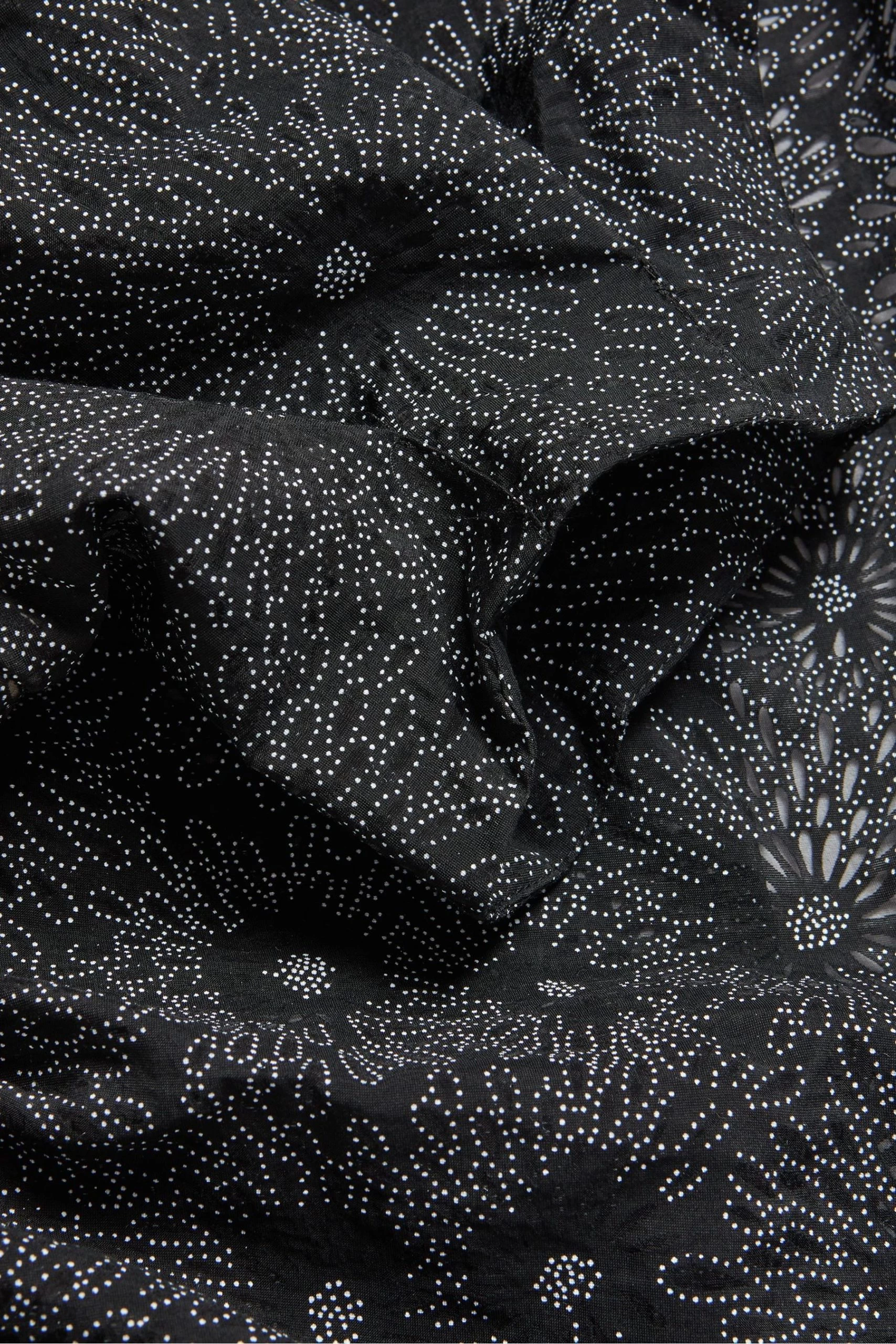 Ted Baker Meganie Puff Sleeve Tiered Midi Black Dress 7 Ted Baker Meganie Puff Sleeve Tiered Midi Black Dress - Image 5