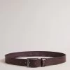 Ted Baker Red Crisic Oxblood Stitch Detail Leather Belt 1 Ted Baker Red Crisic Oxblood Stitch Detail Leather Belt -Ted Baker Shop 876512s