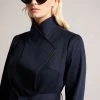 Ted Baker Blue Rosina Midi Length Wrap Trench Coat