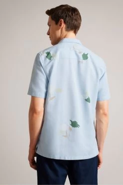 Ted Baker Blue Neele Short Sleeve Abstract Floral Shirts 8 Ted Baker Blue Neele Short Sleeve Abstract Floral Shirts -Ted Baker Shop 896391s2