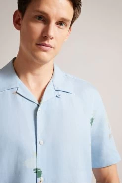 Ted Baker Blue Neele Short Sleeve Abstract Floral Shirts 10 Ted Baker Blue Neele Short Sleeve Abstract Floral Shirts -Ted Baker Shop 896391s4