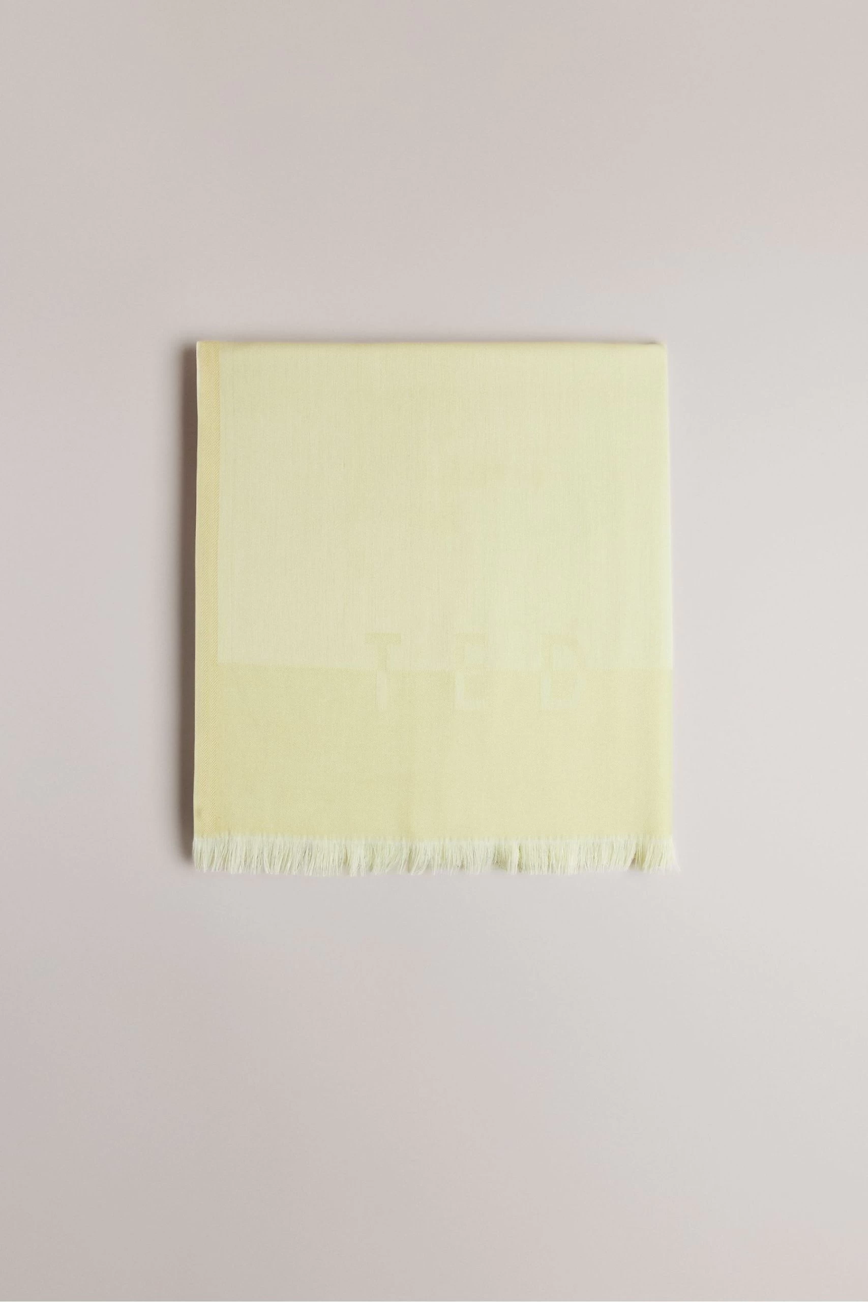 Ted Baker Yellow Esteli Logo Long Scarf 3 Ted Baker Yellow Esteli Logo Long Scarf