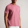 Ted Baker Pink Tywinn Short Sleeved Regular Plain T-Shirt -Ted Baker Shop 909509s