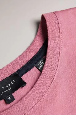 Ted Baker Pink Tywinn Short Sleeved Regular Plain T-Shirt 11 Ted Baker Pink Tywinn Short Sleeved Regular Plain T-Shirt -Ted Baker Shop 909509s5