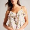 Ted Baker Yellow Shaunia Ruffle V-Neck Cami
