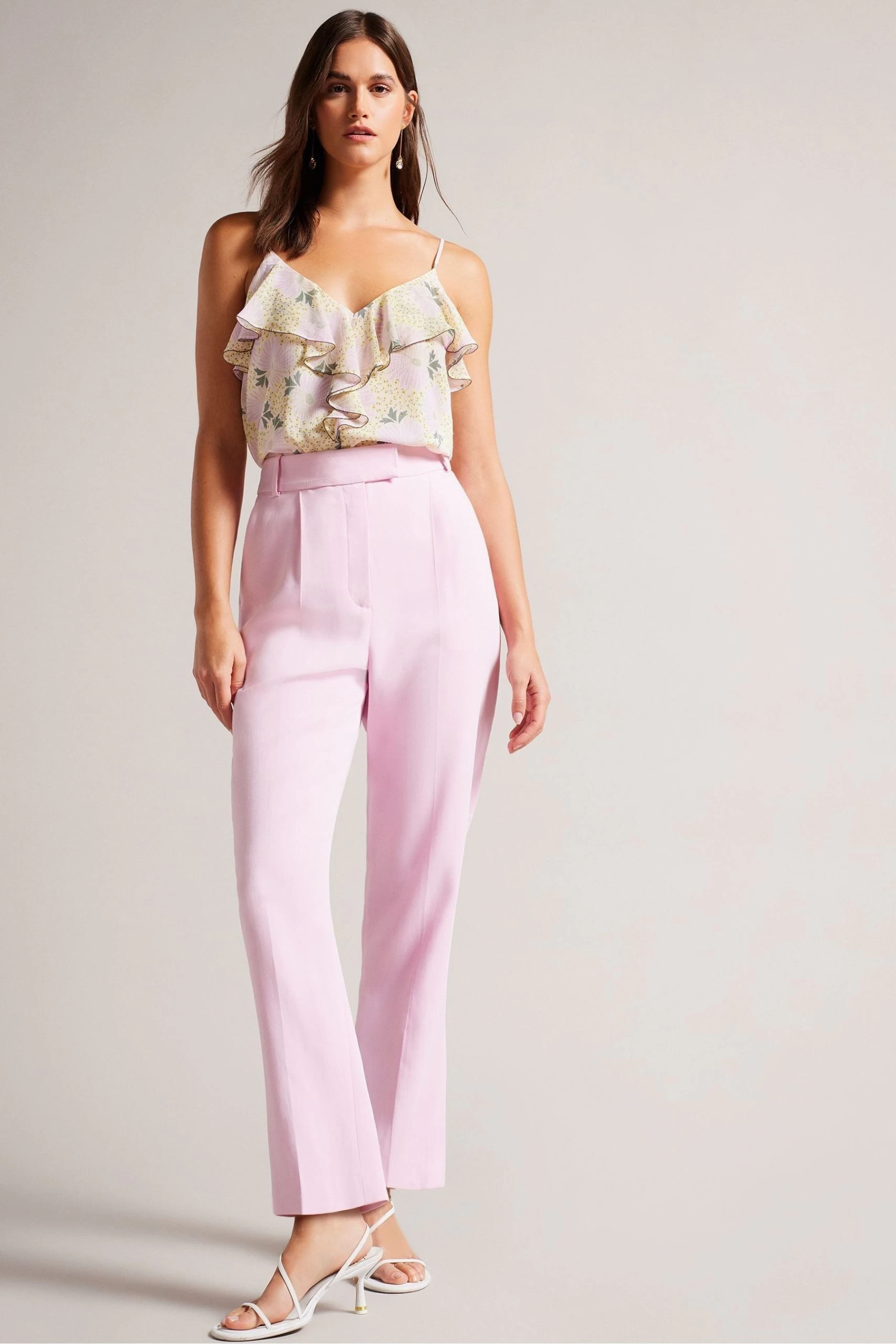 Ted Baker Yellow Shaunia Ruffle V-Neck Cami 5 Ted Baker Yellow Shaunia Ruffle V-Neck Cami - Image 3