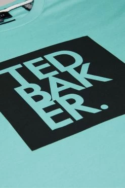 Ted Baker Green Rofata Short Sleeved Square Branded T-Shirt 11 Ted Baker Green Rofata Short Sleeved Square Branded T-Shirt -Ted Baker Shop 921081s5