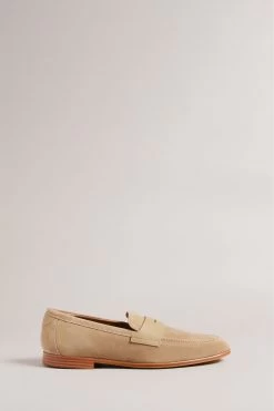 Ted Baker Adlerr Brown Suede Loafers With Leather