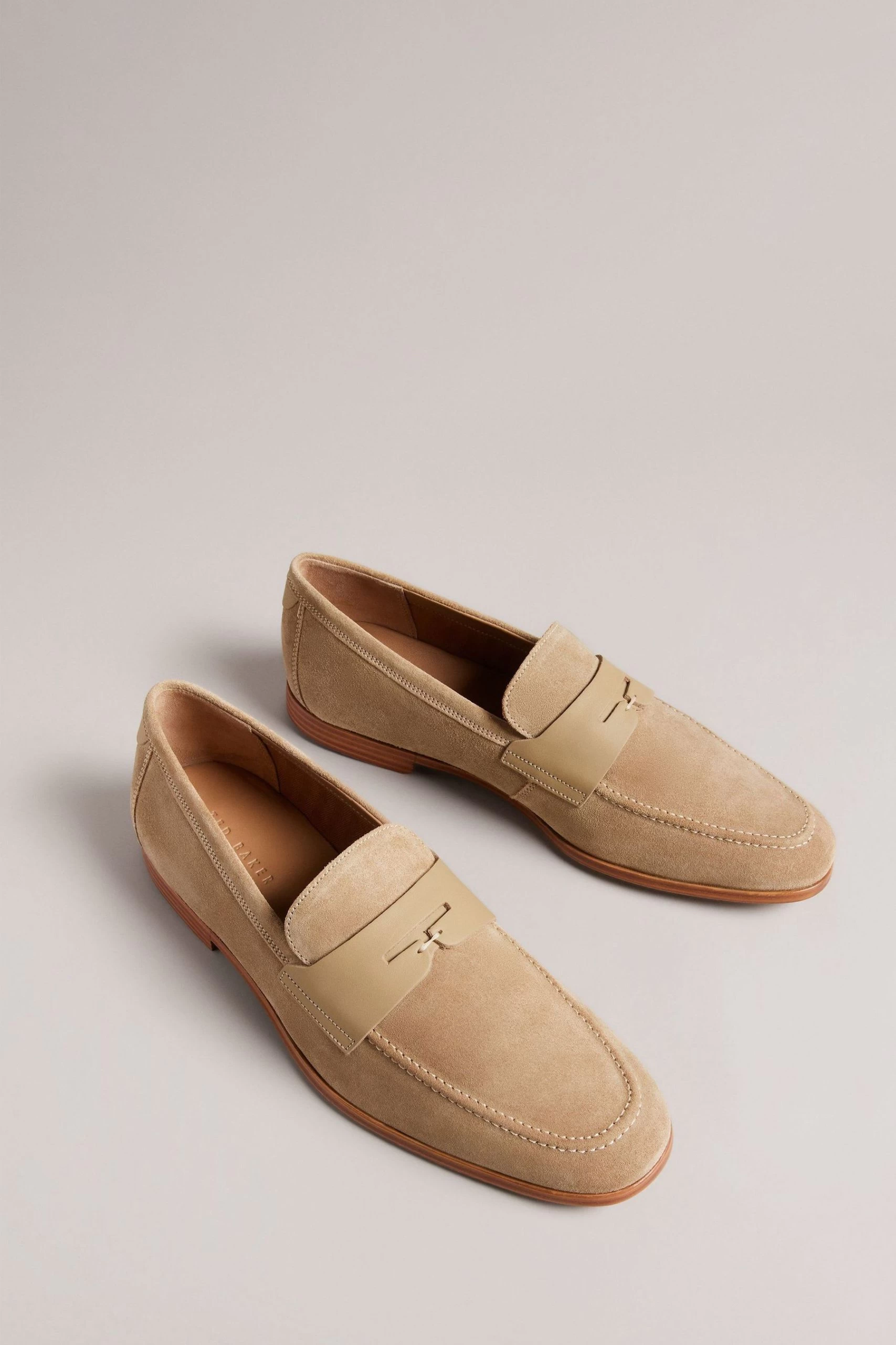 Ted Baker Adlerr Brown Suede Loafers With Leather 4 Ted Baker Adlerr Brown Suede Loafers With Leather - Image 2