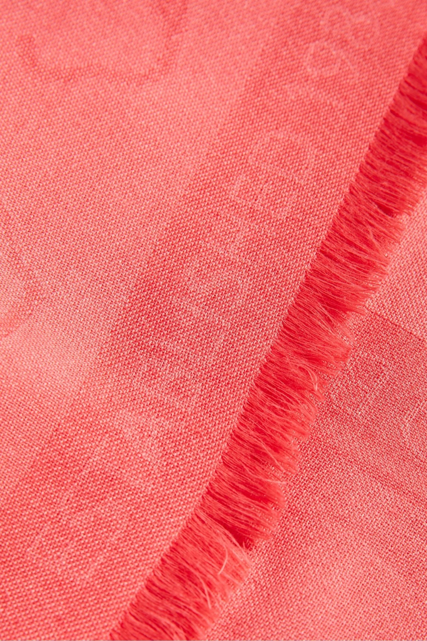 Ted Baker Pink Kemily Coral Magnolia Large Square Scarf 4 Ted Baker Pink Kemily Coral Magnolia Large Square Scarf - Image 2