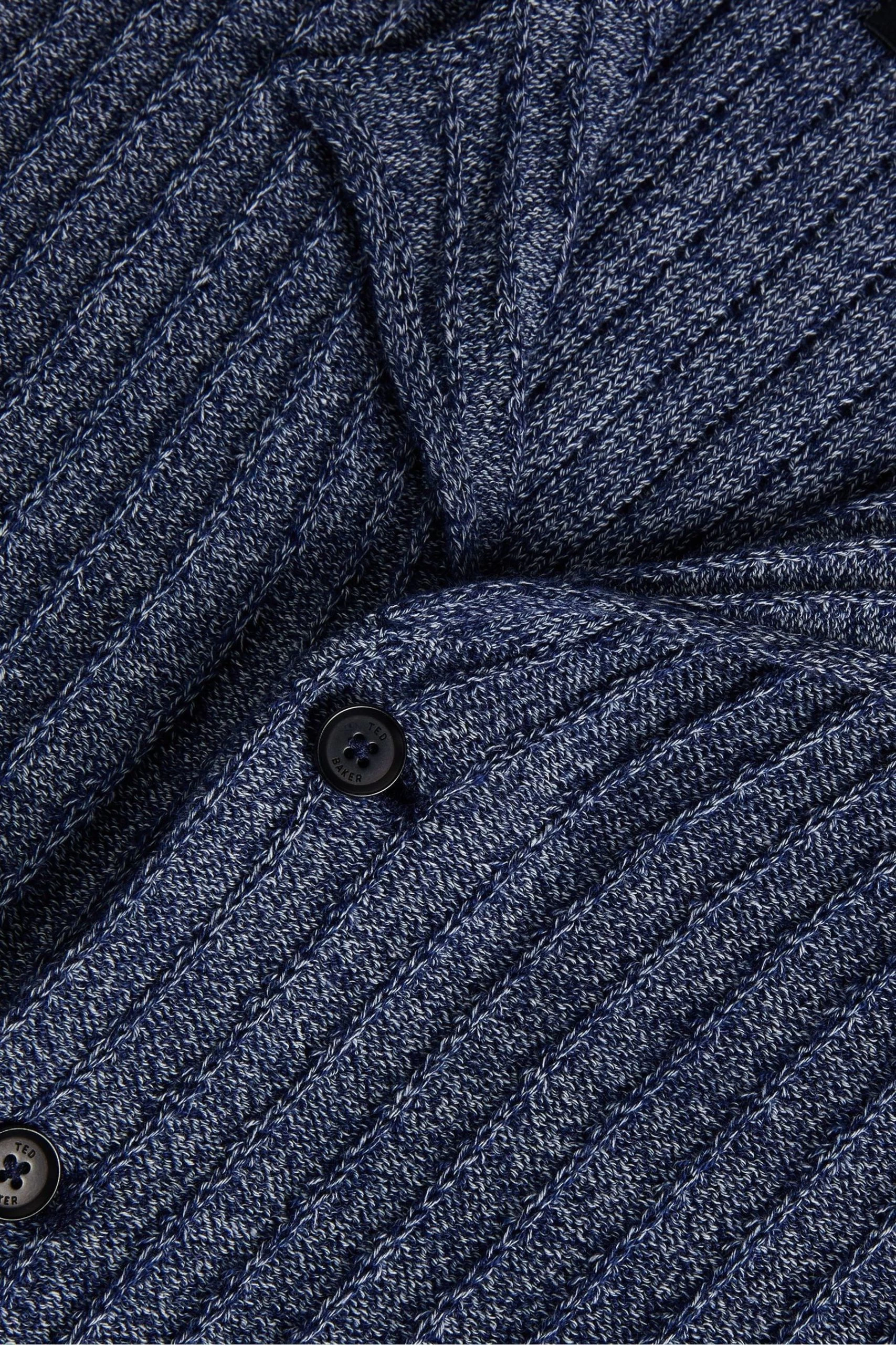 Ted Baker Blue Proof Short Sleeve Relaxed Fit Knitted Shirt 9 Ted Baker Blue Proof Short Sleeve Relaxed Fit Knitted Shirt - Image 7