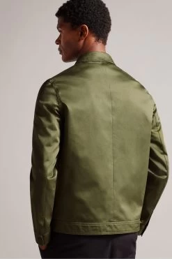Ted Baker Green Lucianj Slim Fit Cotton Sateen Jacket 8 Ted Baker Green Lucianj Slim Fit Cotton Sateen Jacket -Ted Baker Shop 944950s2