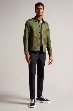 Ted Baker Green Lucianj Slim Fit Cotton Sateen Jacket 9 Ted Baker Green Lucianj Slim Fit Cotton Sateen Jacket -Ted Baker Shop 944950s3