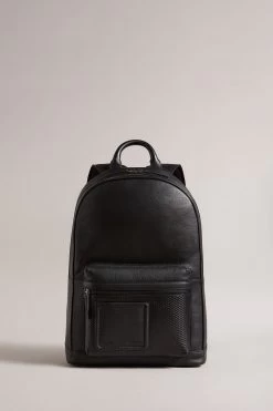 Ted Baker Convoy Black Texture Leather Backpack