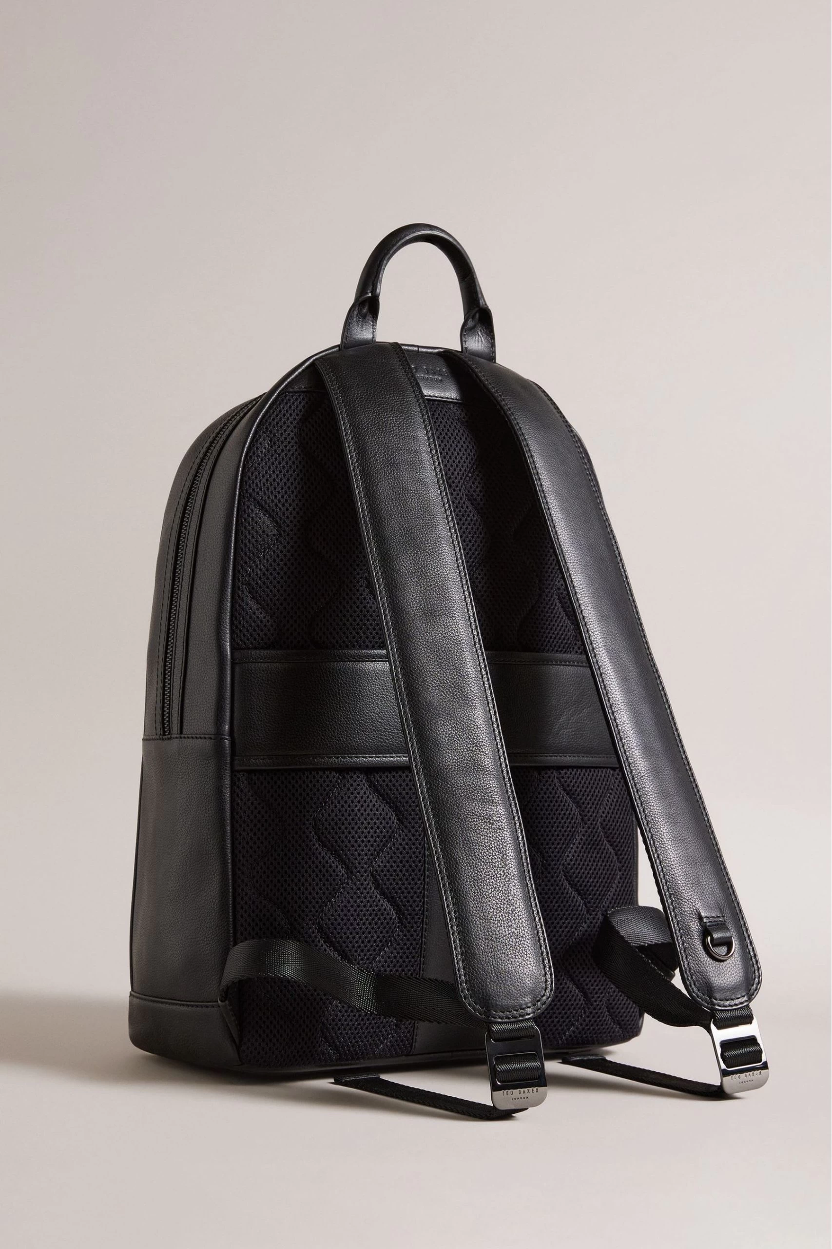 Ted Baker Convoy Black Texture Leather Backpack 4 Ted Baker Convoy Black Texture Leather Backpack - Image 2