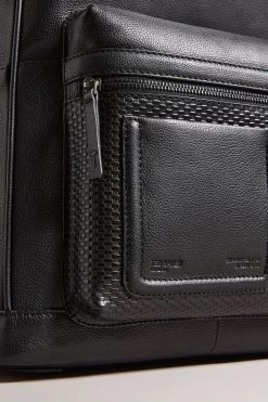 Ted Baker Convoy Black Texture Leather Backpack 10 Ted Baker Convoy Black Texture Leather Backpack -Ted Baker Shop 949028s4