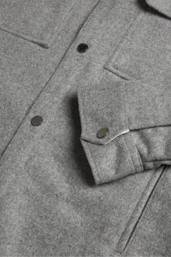 Ted Baker Grey Long Sleeves Wool Blend Overshirt 13 Ted Baker Grey Long Sleeves Wool Blend Overshirt -Ted Baker Shop 954003s6