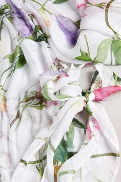 Ted Baker Hewette White Printed Blouse With Functional Waist Tie 12 Ted Baker Hewette White Printed Blouse With Functional Waist Tie -Ted Baker Shop 955292s5