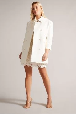 Ted Baker Natural Maisunn Double Breasted Hip Length Pea Coat 9 Ted Baker Natural Maisunn Double Breasted Hip Length Pea Coat -Ted Baker Shop 960378s3