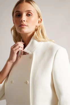 Ted Baker Natural Maisunn Double Breasted Hip Length Pea Coat 10 Ted Baker Natural Maisunn Double Breasted Hip Length Pea Coat -Ted Baker Shop 960378s4