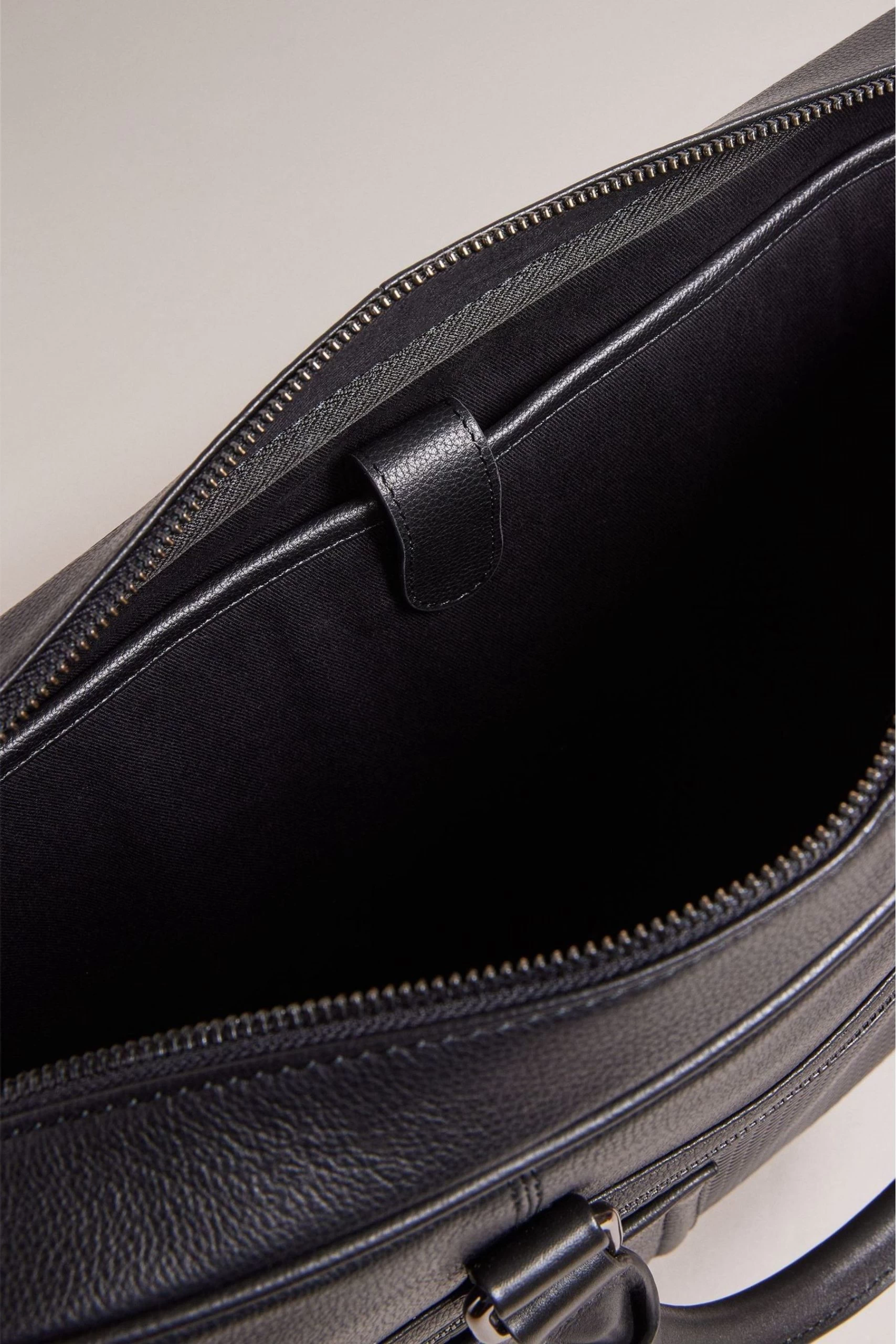 Ted Baker Canvess Black Texture Leather Document Bag 5 Ted Baker Canvess Black Texture Leather Document Bag - Image 3