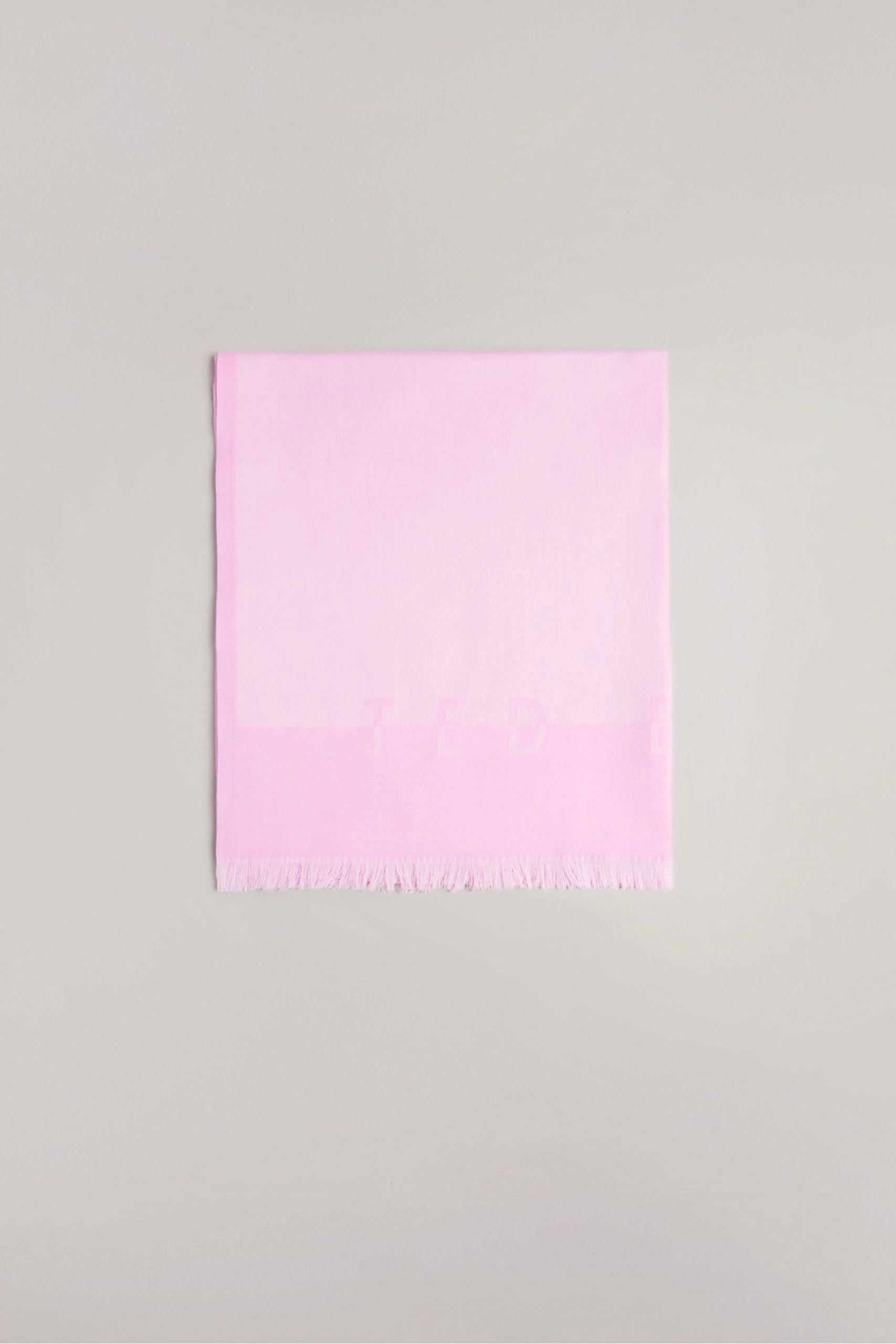 Ted Baker Pink Esteli Logo Long Scarf 5 Ted Baker Pink Esteli Logo Long Scarf - Image 3