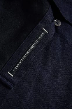 Ted Baker Blue Jasperr Long Sleeved Cotton Linen Shirt 11 Ted Baker Blue Jasperr Long Sleeved Cotton Linen Shirt -Ted Baker Shop 968802s5