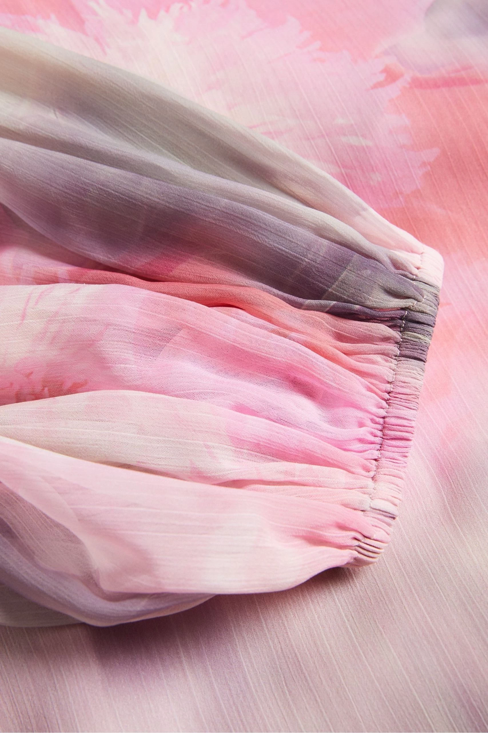 Ted Baker Pink Emiliah Coral Wrap Blouse With Smocked Shoulder 9 Ted Baker Pink Emiliah Coral Wrap Blouse With Smocked Shoulder - Image 7