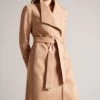 Ted Baker Rosina Brown Midi Length Wrap Trench Coat 2 Ted Baker Rosina Brown Midi Length Wrap Trench Coat -Ted Baker Shop 981253s