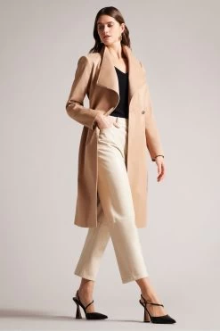 Ted Baker Rosina Brown Midi Length Wrap Trench Coat -Ted Baker Shop 981253s3
