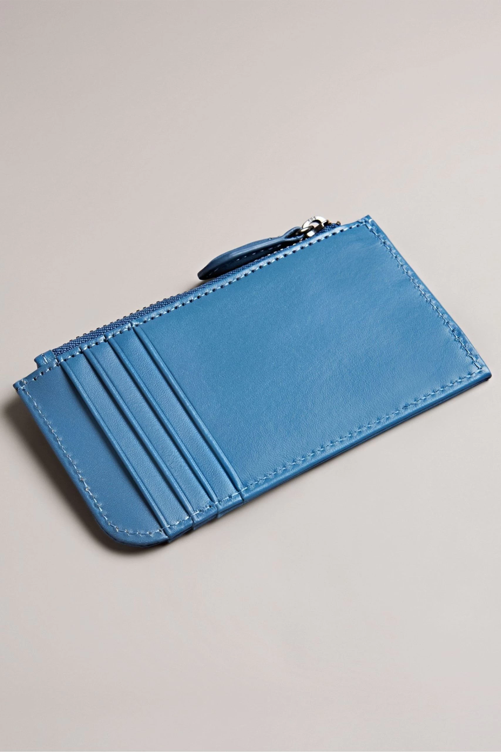 Ted Baker Blue Nubuck Cardholder 4 Ted Baker Blue Nubuck Cardholder - Image 2