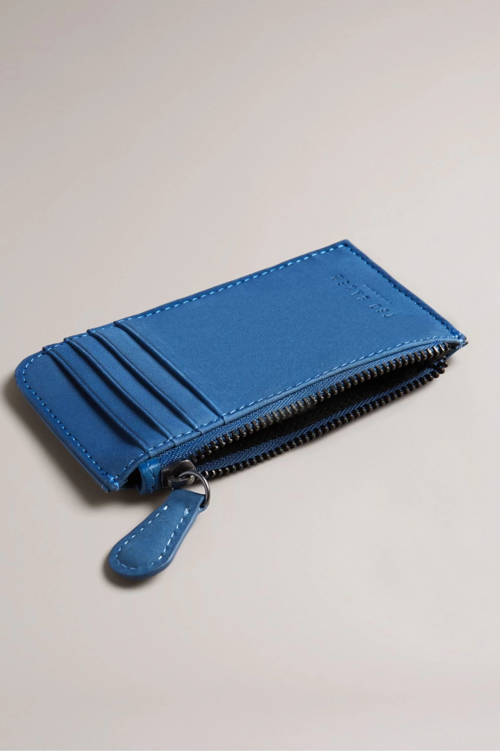 Ted Baker Blue Nubuck Cardholder 5 Ted Baker Blue Nubuck Cardholder - Image 3
