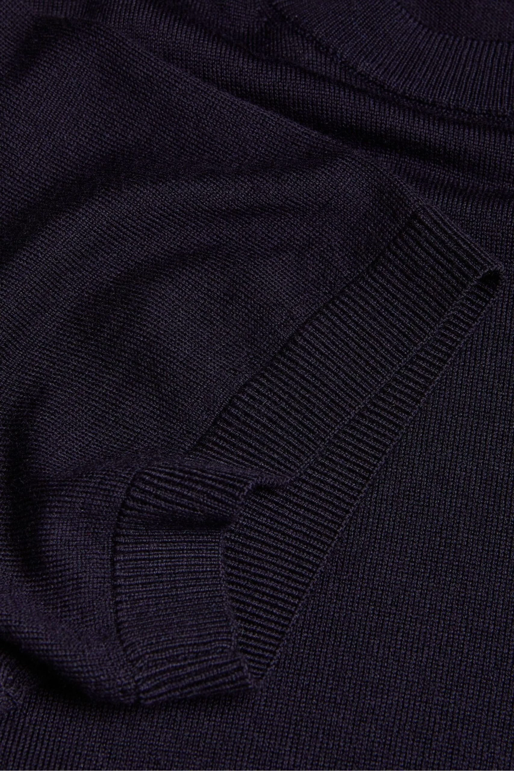 Ted Baker Blue Senti Short Sleeved Knitted Plain T-Shirt 7 Ted Baker Blue Senti Short Sleeved Knitted Plain T-Shirt - Image 5