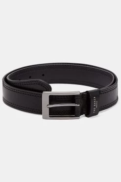 Ted Baker Black Crikitt Cricket Stitch Belt