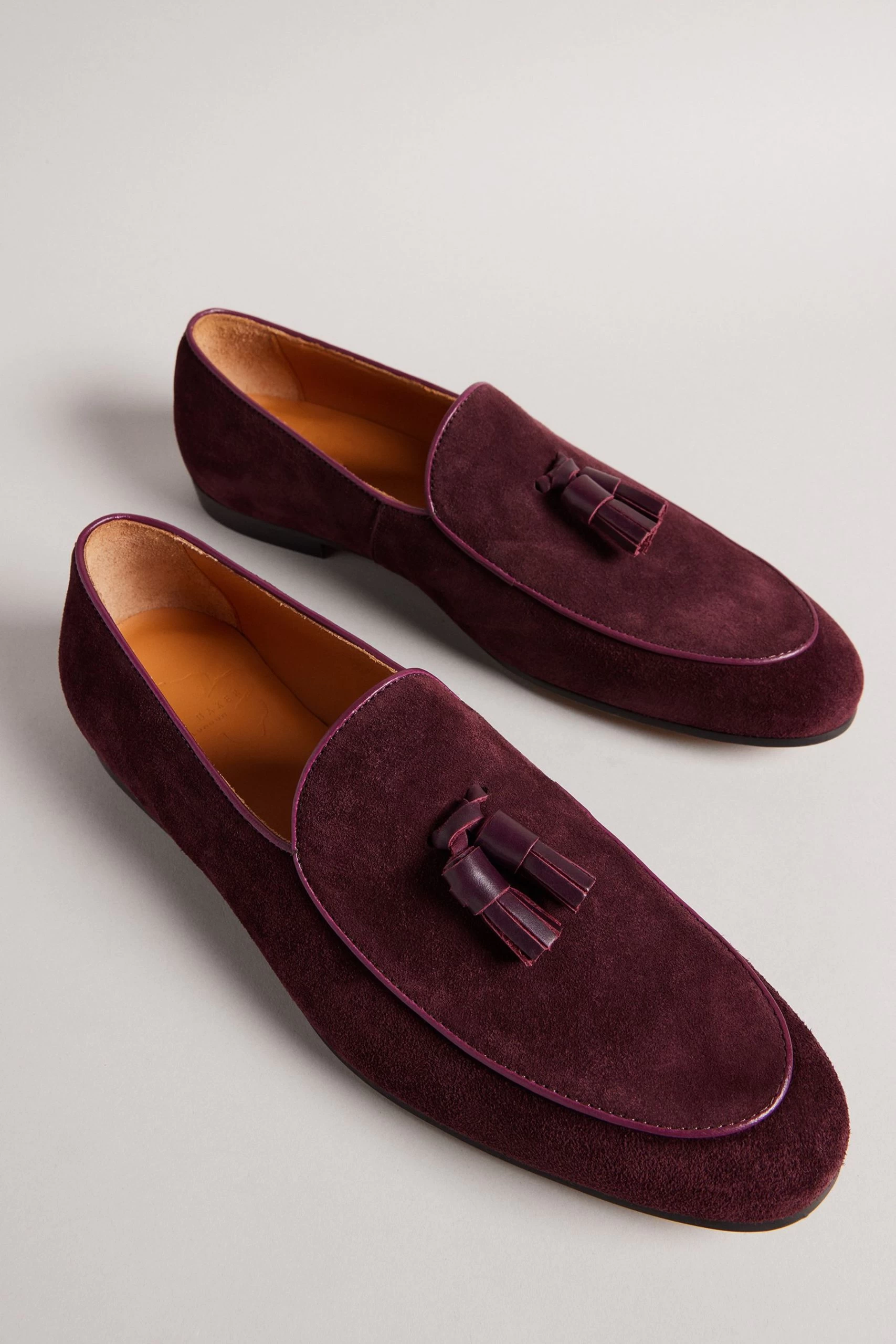 Ted Baker Red Erol Long Sleeved Oxblood Suede Dressy Loafers 4 Ted Baker Red Erol Long Sleeved Oxblood Suede Dressy Loafers - Image 2