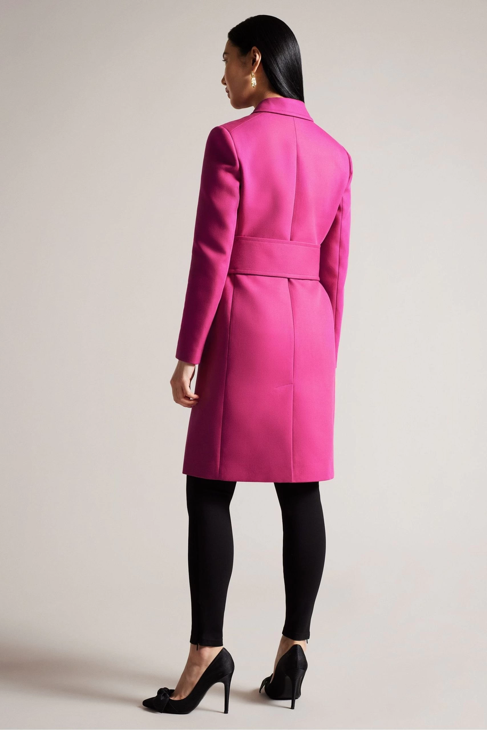 Ted Baker Purple Isolde Knee Length Trench Coat 4 Ted Baker Purple Isolde Knee Length Trench Coat - Image 2
