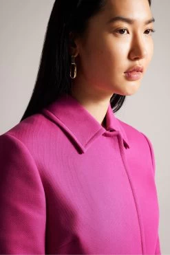 Ted Baker Purple Isolde Knee Length Trench Coat 10 Ted Baker Purple Isolde Knee Length Trench Coat -Ted Baker Shop A59306s4