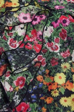 Ted Baker Amell Black Frilled V-Neck Long Sleeved Blouse 11 Ted Baker Amell Black Frilled V-Neck Long Sleeved Blouse -Ted Baker Shop A59332s5